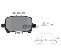 Pastillas de freno 2481701 TEXTAR para CHEVROLET HHR