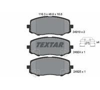 Pastillas de freno 2491001 TEXTAR para HYUNDAI i20 I i20 II