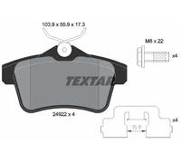 Pastillas de freno 2492201 TEXTAR para CITROËN PEUGEOT DS