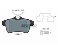 Pastillas de freno 2492204 TEXTAR para CITROËN PEUGEOT DS