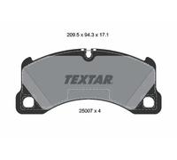 Textar Pastillas de freno 2500701 para Porsche VW Audi Bentley