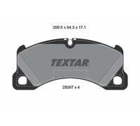 TEXTAR 2500703 Juego de pastillas de freno
