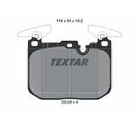 Textar Pastillas de freno 2502801 – Juego delantero 4 para BMW 1/3/4 Coupé/Gran Turismo/Touring