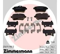 Pastillas de freno 25071.190.2 ZIMMERMANN para MERCEDES-BENZ SL CLASE S