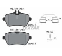 Pastillas de freno 2507101 TEXTAR para MERCEDES-BENZ SL
