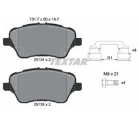 Pastillas de freno 2513402 TEXTAR para FORD FIESTA VI FIESTA VI Van FIESTA Sedán