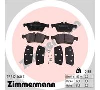 Pastillas de freno 25212.160.1 ZIMMERMANN para VOLVO FORD