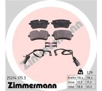 Pastillas de freno 25214.175.3 ZIMMERMANN para AUDI A8 D4