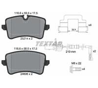 Textar Juego de pastillas de freno 2521403 traseras para Audi Porsche