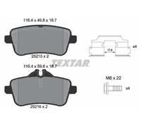 Pastillas de freno 2521502 TEXTAR para MERCEDES-BENZ CLASE M GLE Coupe GLE GLS