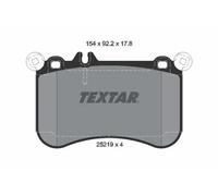 Pastillas de freno 2521901 TEXTAR para MERCEDES-BENZ CLS CLASE S Coupé CLASE S
