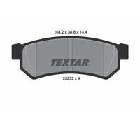Textar 2523201 Pastilla de Freno de Disco Trasero para Chevrolet Lacetti Nubira