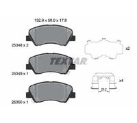 Pastillas de freno 2534801 TEXTAR para KIA HYUNDAI