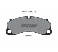 TEXTAR 2551901 Juego de pastillas de freno