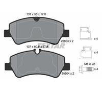 Pastillas de freno 2560301 TEXTAR para FORD TOURNEO CUSTOM V362 Autobús