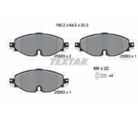 Pastillas de freno 2568303 TEXTAR para VW SKODA AUDI FORD