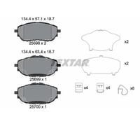 Pastillas de freno 2569801 TEXTAR para TOYOTA COROLLA Sedán AURIS