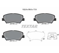 Pastillas de freno 2570801 TEXTAR para HYUNDAI KIA
