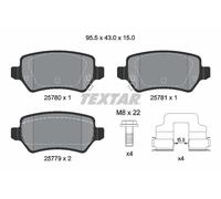 Pastillas de freno 2578001 TEXTAR para KIA CEE'D CEE'D Sportswagon PRO CEE'D