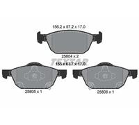 Pastillas de freno 2580401 TEXTAR para HONDA CIVIC IX CIVIC IX Tourer