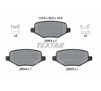TEXTAR 2584301 Juego de pastillas de freno