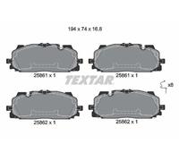 Pastillas de freno 2586101 TEXTAR para AUDI VW CUPRA