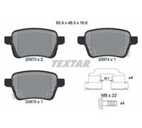 TEXTAR Pastillas Freno de Freno Trasero Sistema TRW para Fiat