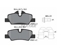 Pastillas de freno 2598001 TEXTAR para MINI MINI MINI Descapotable