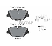 2x Textar 2669501 Juego Pastillas de Freno Disco Delant. para BMW U06 Mini J01