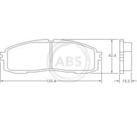 Pastillas de freno 36626 A.B.S. para TOYOTA SUPRA CROWN