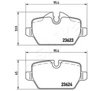 Pastillas de freno 51-00-0100 ASHIKA para BMW 1 3 3 Coupé
