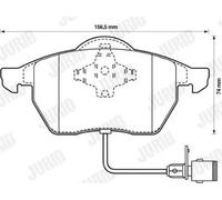 JURID 571512J Juego de pastillas de freno