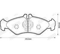 Pastillas de freno 571846J JURID para MERCEDES-BENZ VW
