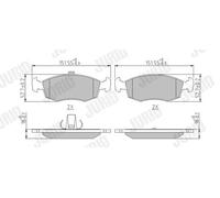 Pastillas de freno 571974J JURID para FIAT PALIO PALIO Weekend STRADA Pick-up