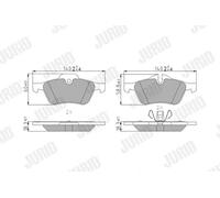 Pastillas de freno 571992J JURID para MINI MINI MINI Descapotable