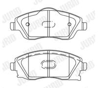 Pastillas de freno 573011J JURID para OPEL MERIVA A Monospace CORSA C COMBO Tour