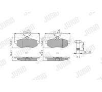 JURID 573083J Juego de pastillas de freno