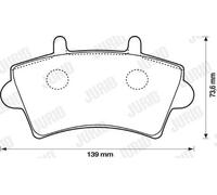 Pastillas de freno 573107J JURID para RENAULT OPEL NISSAN