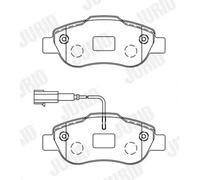 Pastillas de freno 573266J JURID para FIAT FORD