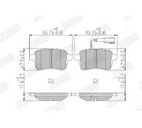 Pastillas de freno 573349J JURID para ALFA ROMEO GIULIETTA