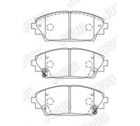Pastillas de freno 573611J JURID para MAZDA 3 3 Sedán CX-3 CX-30
