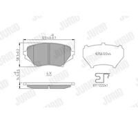 Pastillas de freno 573639J JURID para MAZDA MX-5 III
