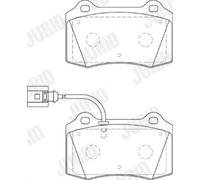 Pastillas de freno 573641J JURID para SEAT LEON