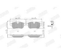 Pastillas de freno 573651J JURID para BMW Z4 Roadster