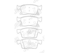 Pastillas de freno 573702J JURID para OPEL ASTRA K ASTRA K Sports Tourer