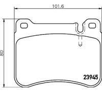 Pastillas de freno 8DB 355 006-541 HELLA para MERCEDES-BENZ CLASE C CLK SLK