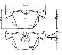 Pastillas de freno 8DB 355 006-691 HELLA para BMW LAND ROVER
