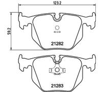 Pastillas de freno 8DB 355 008-121 HELLA PAGID para BMW MASERATI WIESMANN