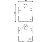 HELLA PAGID 8DB 355 008-451 Juego de pastillas de freno T1152 Espesor 15.7mm Sistema de frenos Teves preparado para indicador desgaste por ej. MERCEDES-BENZ
