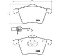 Pastillas de freno 8DB 355 008-771 HELLA para VW TRANSPORTER T4 Autobús